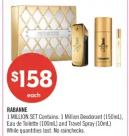 Shoppers Drug Mart RABANNE 1 MILLION SET offer