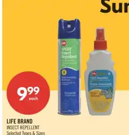 Shoppers Drug Mart LIFE BRAND INSECT REPELLENT offer