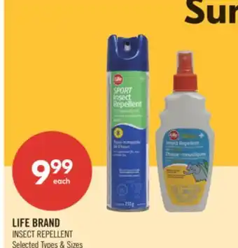 Shoppers Drug Mart LIFE BRAND INSECT REPELLENT offer