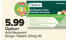 PharmaChoice Option+ Anti-Nauseant Ginger Tablets offer