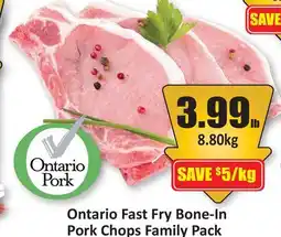 Starsky Ontario Fast Fry Bone-In Pork Chops Family Pack offer