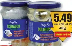 Starsky Baltyk Fish Bismarck or Rollmops Style Herring Fillets offer