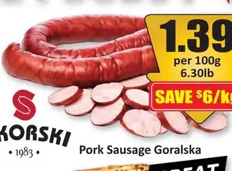 Starsky Pork Sausage Goralska offer