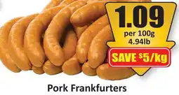 Starsky Pork Frankfurters offer