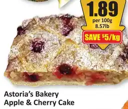 Starsky Astoria's Bakery Apple & Cherry Cake offer