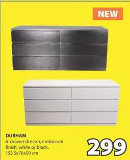 JYSK Durham 6-drawer dresser offer