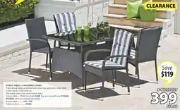 JYSK KUBUS TABLE + 4 PALERMO CHAIRS offer