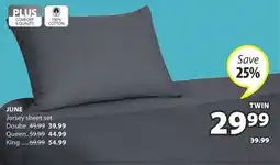 JYSK June Jersey sheet set offer