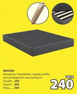 JYSK Beggen Boxspring / foundation offer