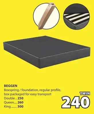 JYSK Beggen Boxspring / foundation offer