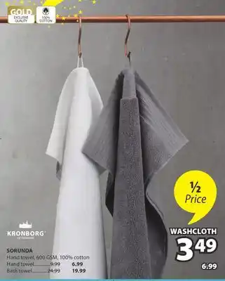 JYSK Sorunda WASHCLOTH offer