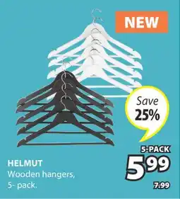 JYSK HELMUT Wooden hangers offer