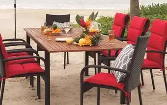 JYSK IBIS EXTENDABLE TABLE + 8 PALERMO CHAIRS offer