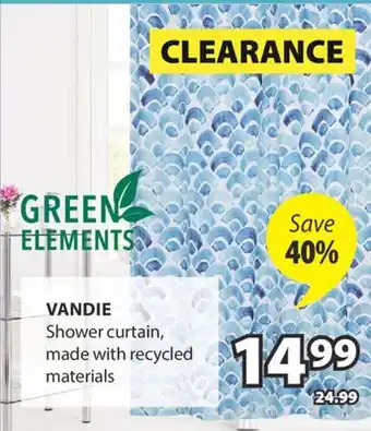 JYSK VANDIE Shower curtain offer