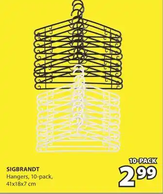 JYSK SIGBRANDT Hangers offer
