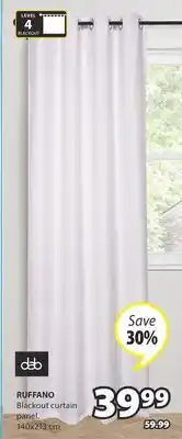 JYSK Dab Ruffano Blackout curtain panel offer