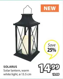 JYSK Solarus Solar lantern offer