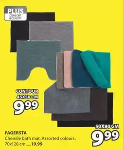 JYSK Fagersta Chenille bath mat offer