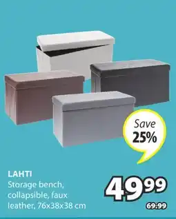 JYSK LAHTI Storage bench offer