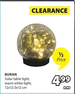 JYSK Buran Solar table light offer