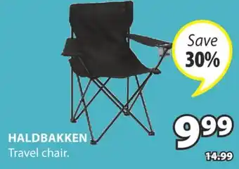 JYSK HALDBAKKEN Travel chair offer
