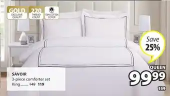 JYSK SAVOIR 3-piece comforter set offer