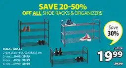 JYSK Hals / Aksel 2-tier shoe rack offer