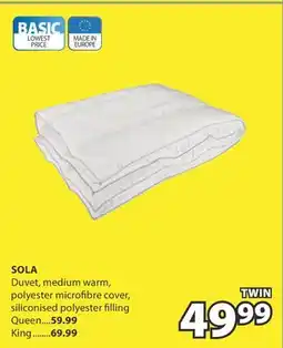 JYSK Sola Duvet offer