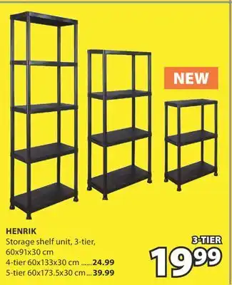 JYSK HENRIK Storage shelf unit offer