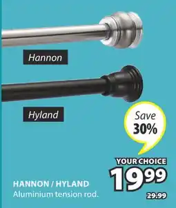 JYSK Hannon / Hyland Aluminium tension rod offer