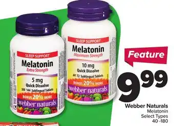 RxHealthMed Webber Naturals Melatonin offer
