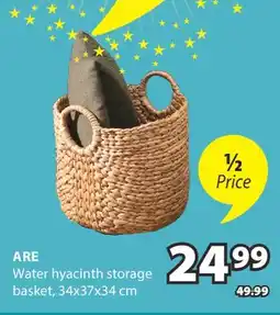 JYSK Are Water hyacinth storage basket offer