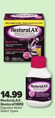 RxHealthMed RestoraLAX, RestoraFIBRE Digestive Relief offer