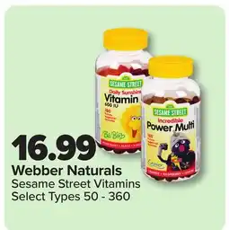 RxHealthMed Webber Naturals Sesame Street Vitamins offer