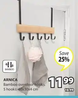 JYSK ARNICA Bamboo overdoor hooks offer