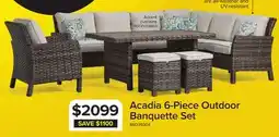Leon's Acadia 6-Piece Outdoor Banquette Set offer
