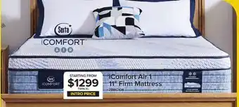 Leon's Serta iComfort AIR 1 Firm 11.5 King Mattress and Low Profile Split Boxspring Set offer
