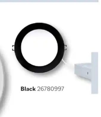 Matériaux Pont Masson Slim LED 4 Recessed Light - Black - 9W - Box of 10 offer