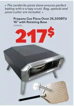 Matériaux Pont Masson Propane Gas Pizza Oven - 26500BTU - 16 with Rotating Base offer