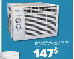 Matériaux Pont Masson Window Air Conditionner - 5000 BTU - 100 to 150 sq.ft. - 52 dB-56 dB - White offer