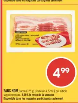 Pharmaprix NO NAME Bacon offer