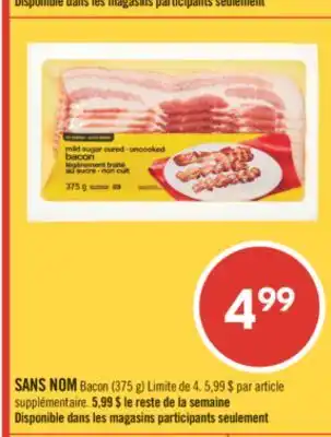 Pharmaprix NO NAME Bacon offer