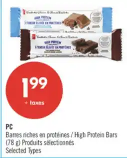 Pharmaprix PC High Protein Bars (78 g) offer