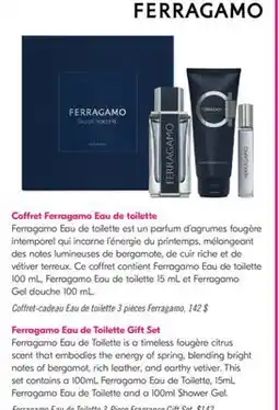 Pharmaprix Ferragamo Eau de Toilette 3-Piece Fragrance Gift Set offer