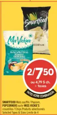 Pharmaprix SMARTFOOD Popcorn, Popcorners or Miss Vickies Chips offer