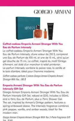 Pharmaprix Emporio Armani Stronger With You Eau de Parfum Intensely Gift Set offer