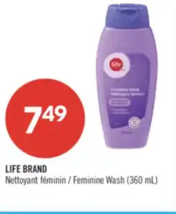 Pharmaprix LIFE BRAND Feminine Wash offer