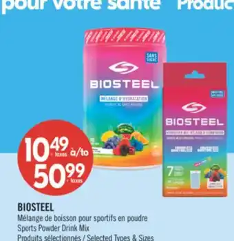 Pharmaprix BIOSTEEL Sport Drink Mix offer