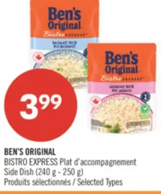 Pharmaprix BEN'S ORIGINAL BISTRO EXPRESS Plat d'accompagnement Side Dish (240 g - 250 g) offer