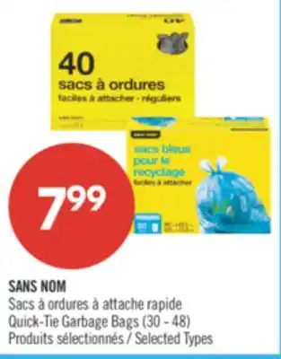 Pharmaprix NO NAME Quick-Tie Garbage Bags offer